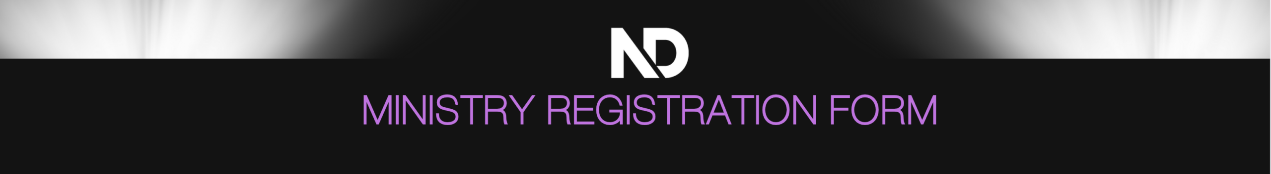 ministry reg form