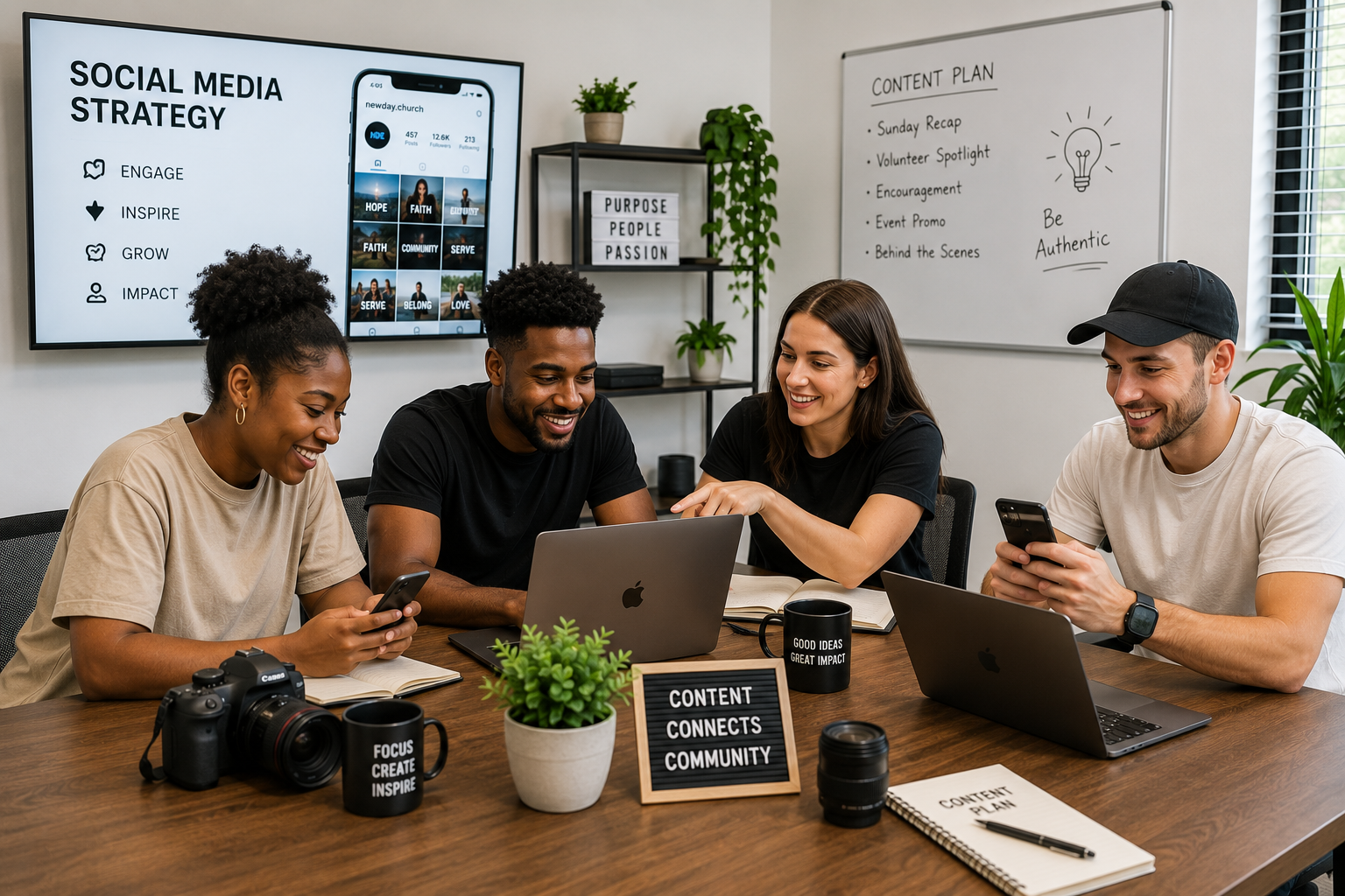 social media team